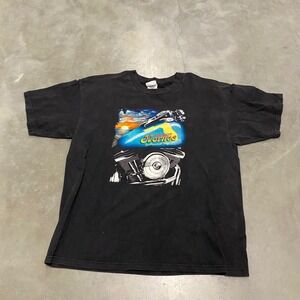 Horne's Key West Harley Davidson T-Shirt Mens Large Black Graphic Tee Gildan